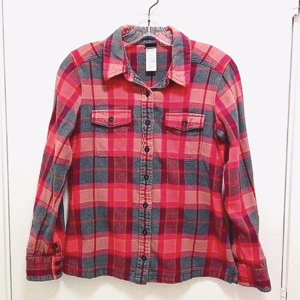 Patagonia Plaid Organic Cotton Flannel Long Sleeve Shirt 2